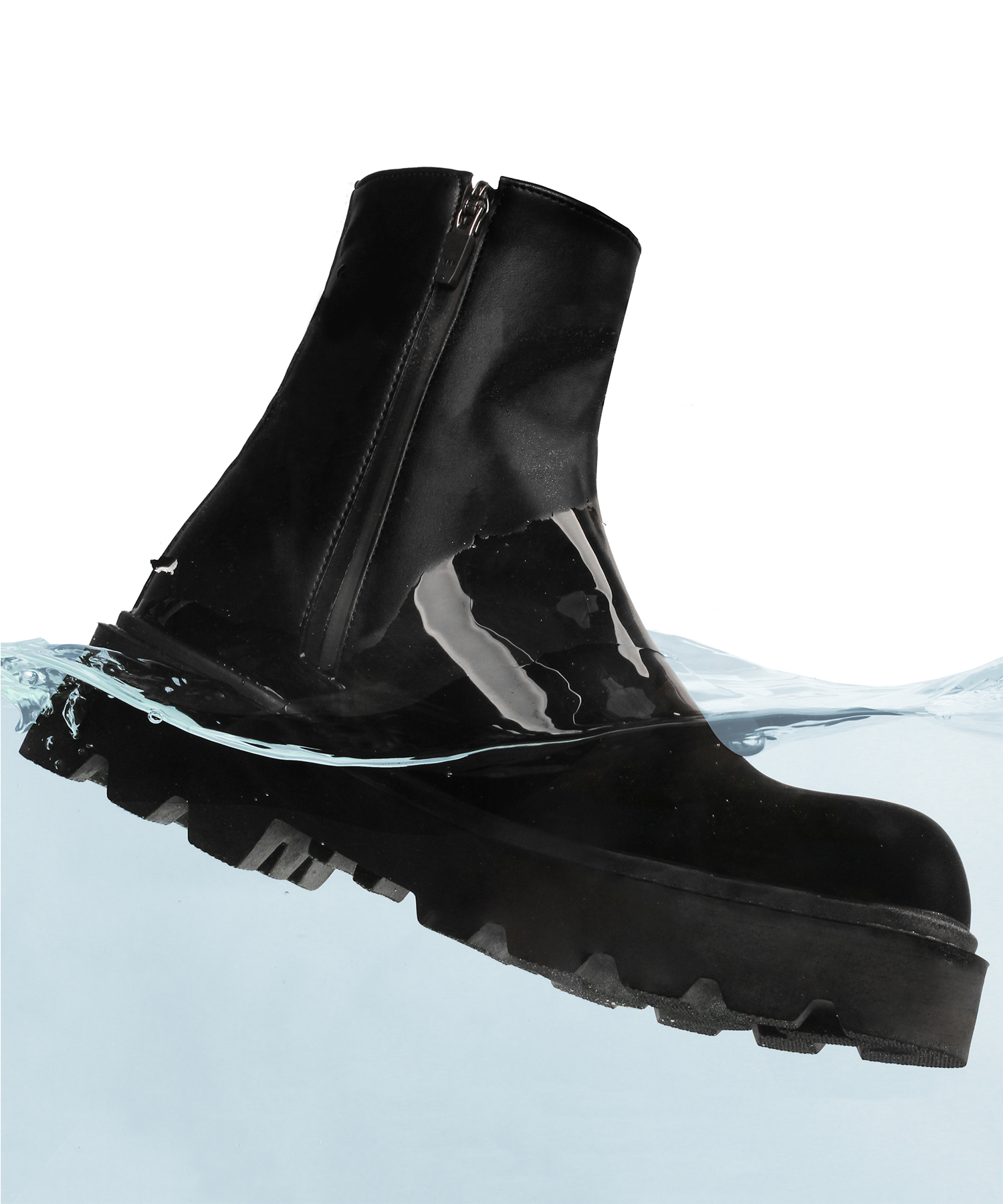Bold Ankle Rain Boots BLACK