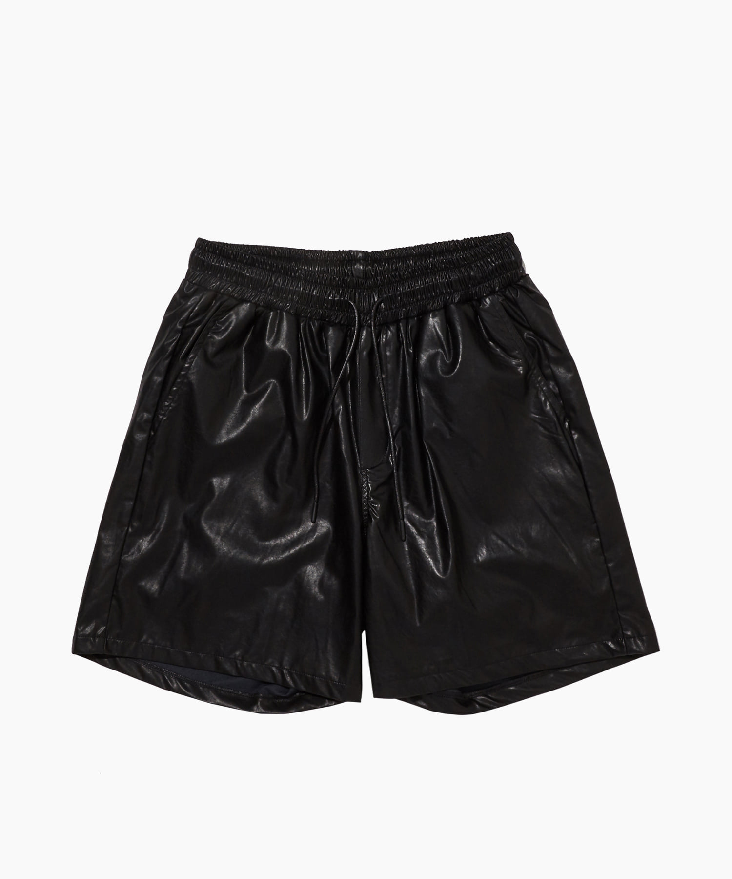 Vegan Leather Bermuda shorts BLACK